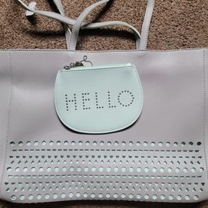 Bath and Body Works tote bag with a small bag